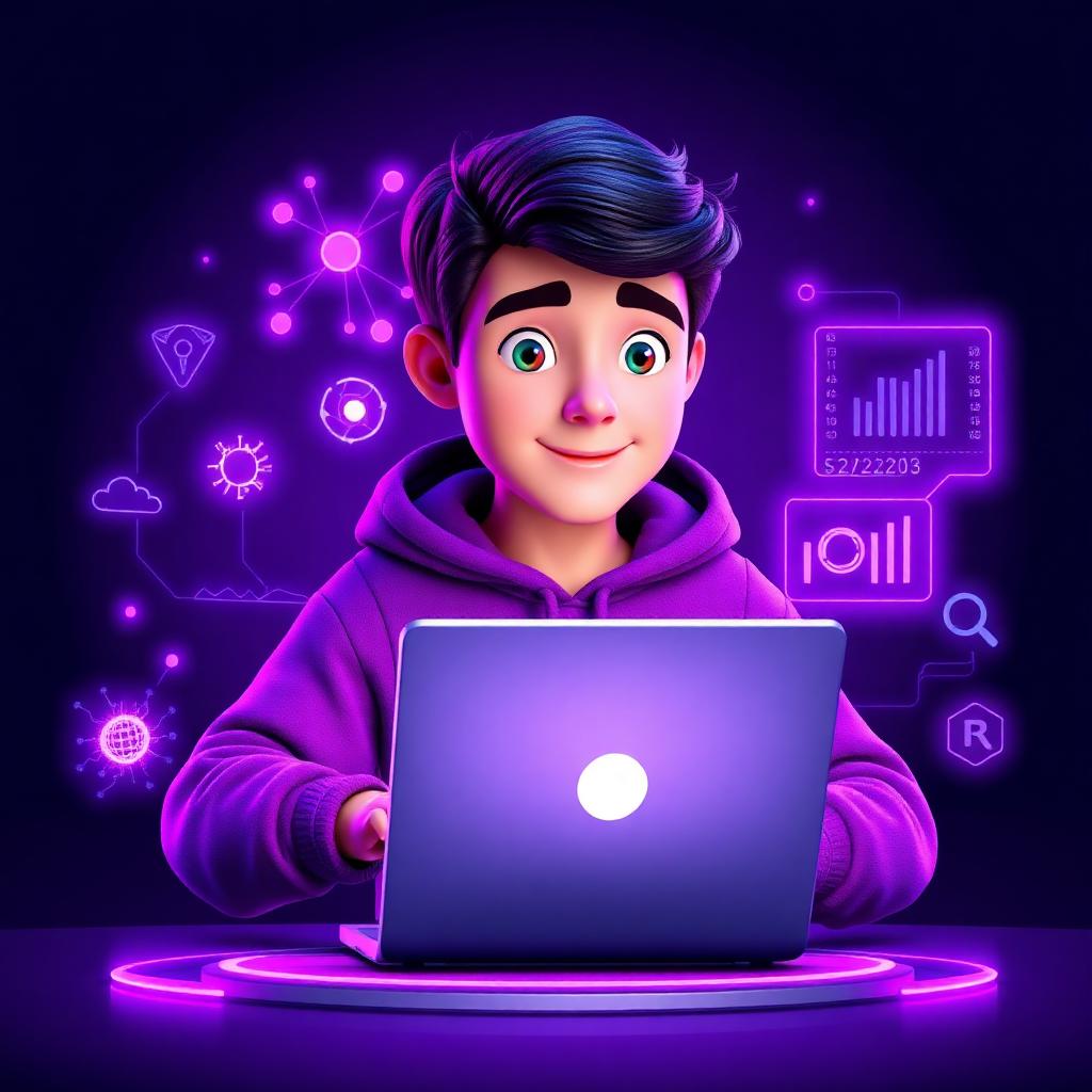 AI student illustration